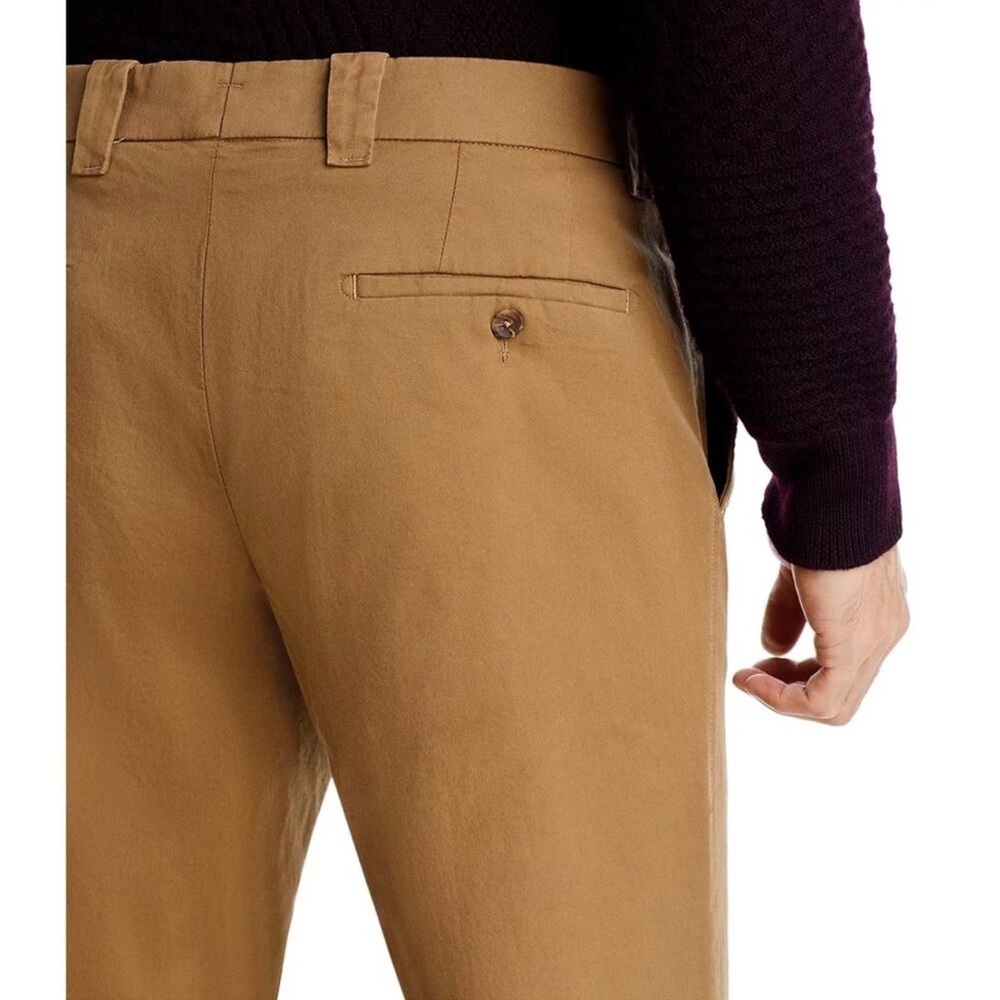 NWT The Men’s Store at Bloomingdale’s Tailored Fit Chino Pants 36W x 32L Brown - Picture 4 of 12